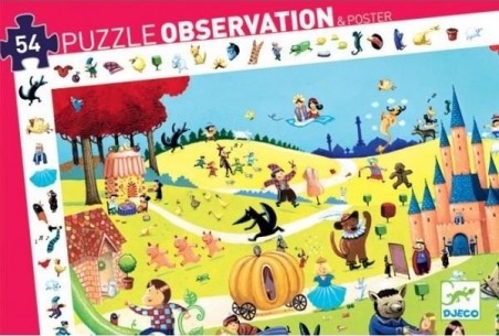 Puzzle d'observation Contes Djeco